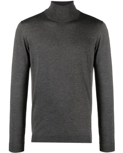 Roberto Collina Roll-neck Merino Wool Sweater - Gray