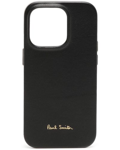Paul Smith + Native Union Leather Magsafe Iphone 14 Pro Case - Black