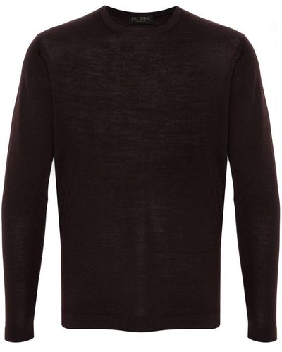 Dell'Oglio Crew-neck Merino-wool Sweater - Black