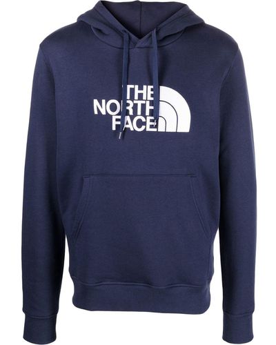 The North Face Hoodie Met Logoprint - Blauw