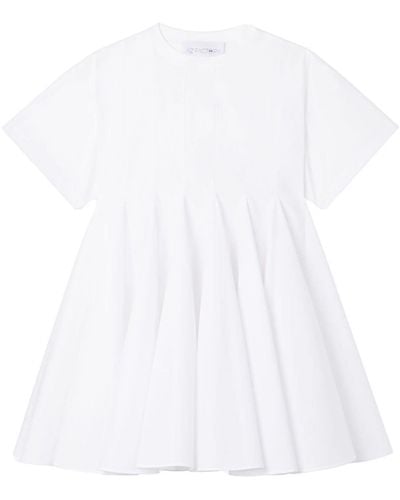 AZ FACTORY Magnolia Cotton T-shirt Dress - White