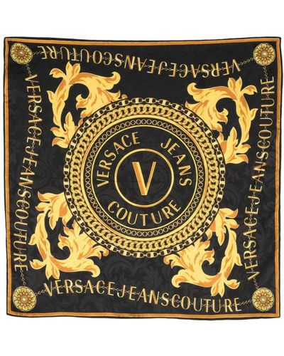 Versace Schal mit Barocco-Print - Mettallic