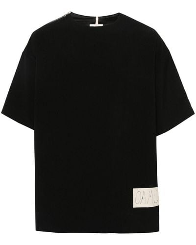 OAMC Zip-detail T-shirt - Black