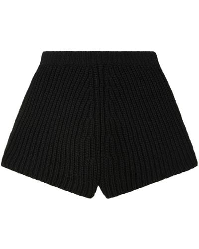 Alanui Wish Nature Cotton Shorts - Black