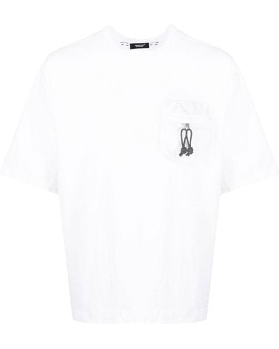 Undercover X Eastpak t-shirt à poche plaquée - Blanc