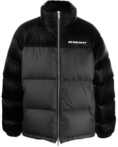 VTMNTS Two-tone Feather-down Jacket - Black