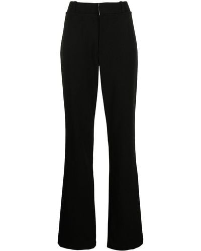 Proenza Schouler Wide-leg Crepe Suit Pants - Black