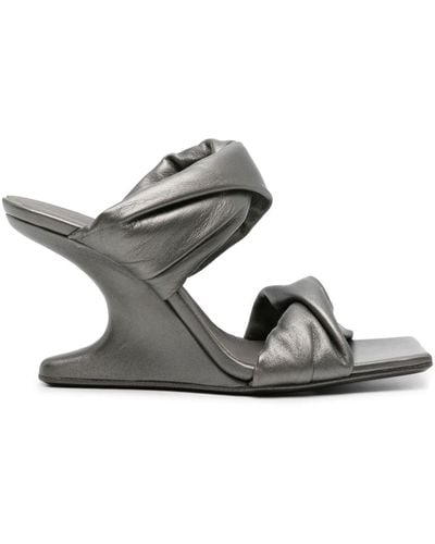 Rick Owens Cantilever 110mm ミュール - メタリック
