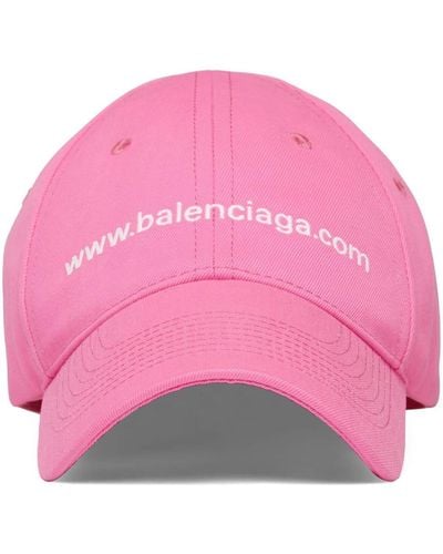 Balenciaga Baseballkappe mit Logo-Stickerei - Pink