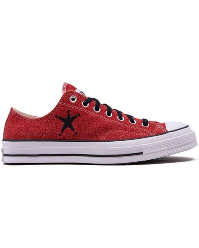 Converse X Stussy Chuck 70 "poppy Red" Sneakers