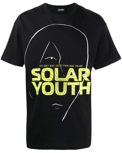 Raf Simons T-shirt Solar Youth - Noir