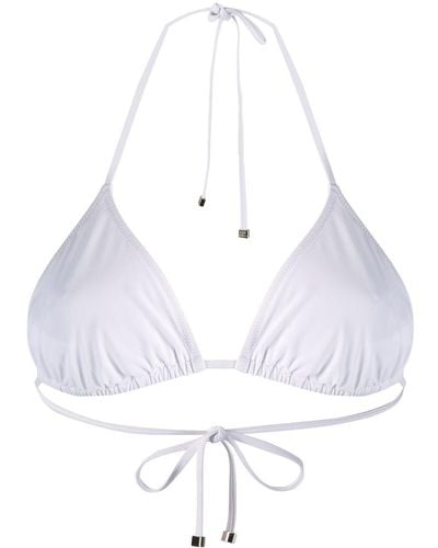 Dolce & Gabbana Top bikini a triangolo - Bianco