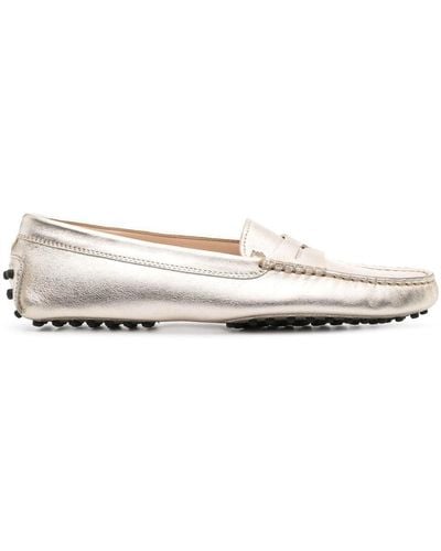 Tod's Gommino Leren Loafers - Wit