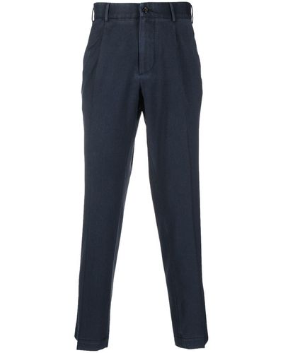 Dell'Oglio Wool Tapered Trousers - Blue