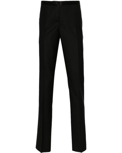 Boglioli Slim-cut Tailored Trousers - Black