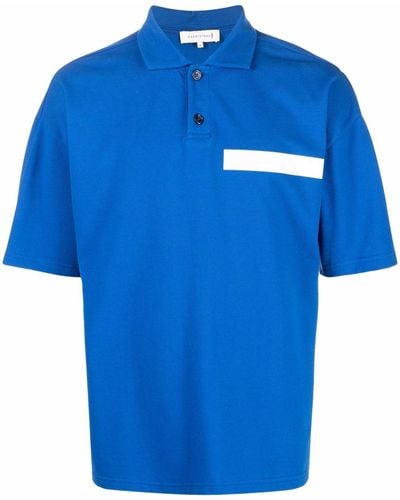 Mackintosh カッタウェイカラー ポロシャツ - ブルー
