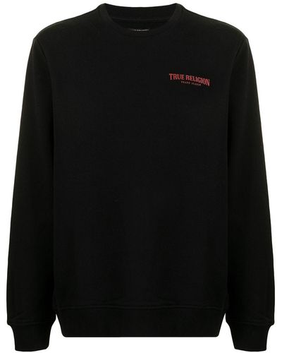 True Religion Sudadera con logo estampado - Negro