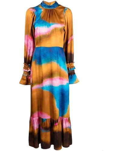 Helmstedt Alina Abstract-pattern Print Dress - Orange