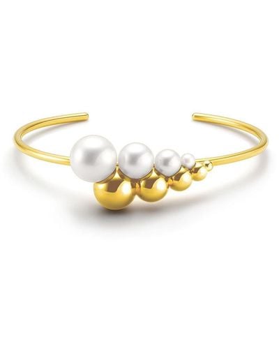 Tasaki 18kt Yellow Gold M/g Reflected Freshwater Pearl Bracelet - Metallic