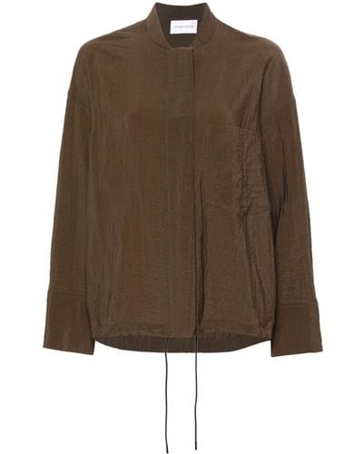 Christian Wijnants Tale Crinkled Shirt - Brown
