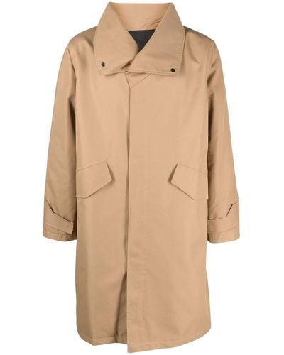 Costumein Oversized-collar Trench Coat - Natural