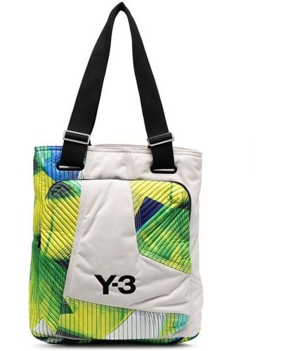 Y-3 Shopper Met Abstracte Print - Groen