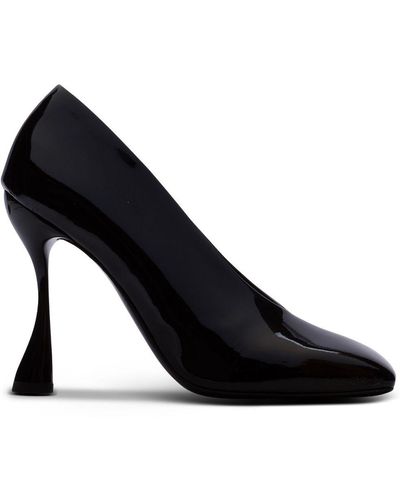 Balmain Eden Patent-leather Court Shoes - Black