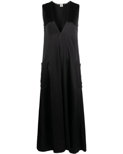 Totême ロング シフトドレス - ブラック