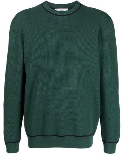 Pringle of Scotland Round Neck Cotton Sweater - Green