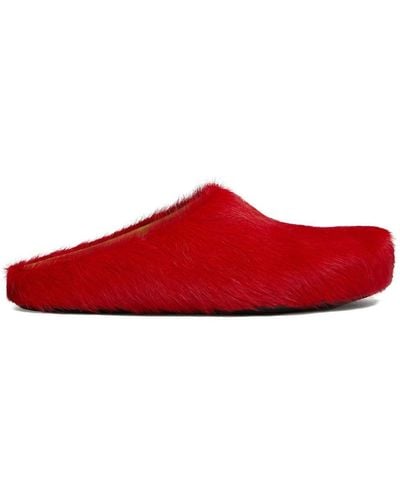 Marni Fussbett Sabot Slipper - Rot