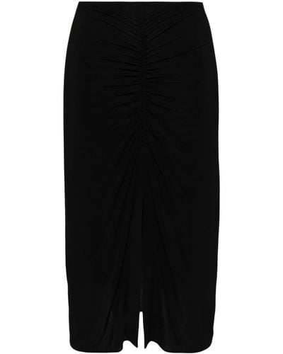 Isabel Marant Joella Ruched-detail Skirt - Black