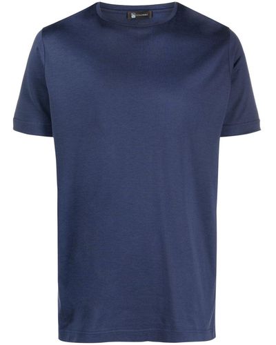 Colombo Silk-cotton T-shirt - Blue
