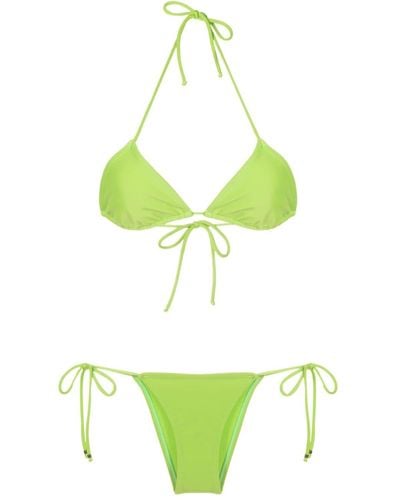 Amir Slama Klassischer Triangel-Bikini - Grün