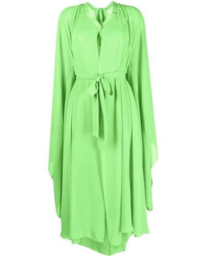 Styland Doorzichtige Midi-jurk - Groen