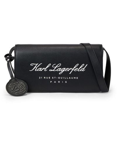 Karl Lagerfeld Hotel Karl ショルダーバッグ - ブラック