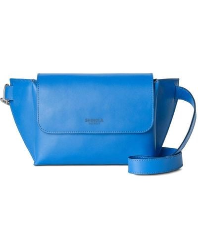 Shinola Logo-debossed Leather Belt Bag - Blue