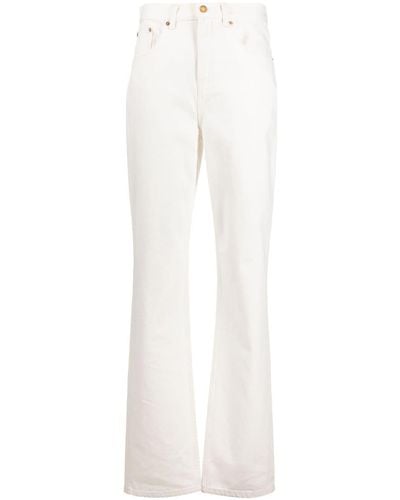 Tory Burch High-waist Flared Jeans - White