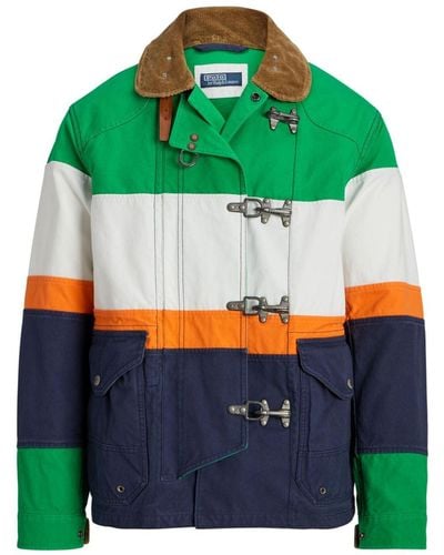 Polo Ralph Lauren Cortland Jacke in Colour-Block-Optik - Grün