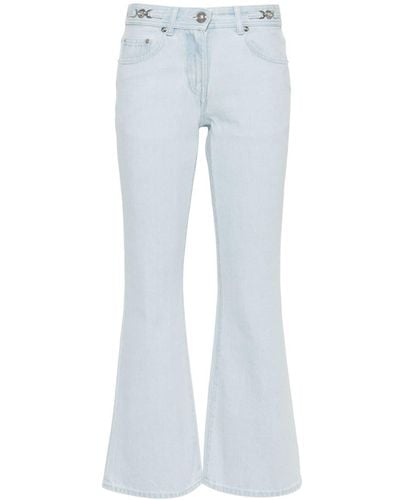 Versace Cropped Flared Jeans - Blue