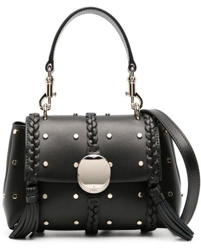 Chloé Mini Penelope Leather Shoulder Bag - Black