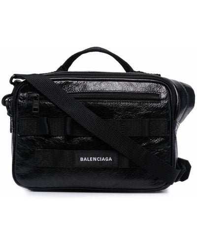Balenciaga Army Pouch Shoulder Bag - Black