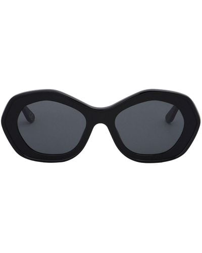 Marni Sonnenbrille mit rundem Gestell - Schwarz