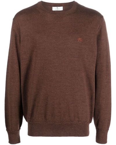 Etro ロゴ セーター - ブラウン