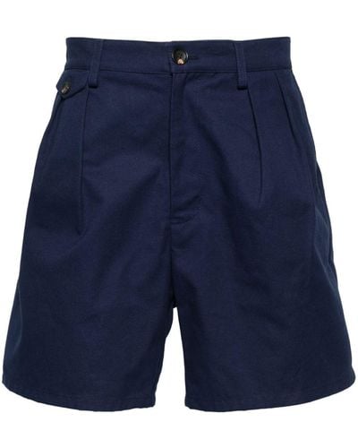 Bally Chino-Shorts mit Bundfalten - Blau