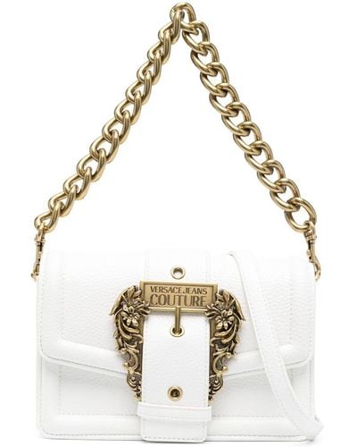 Versace Couture Logo-plaque Shoulder Bag - White