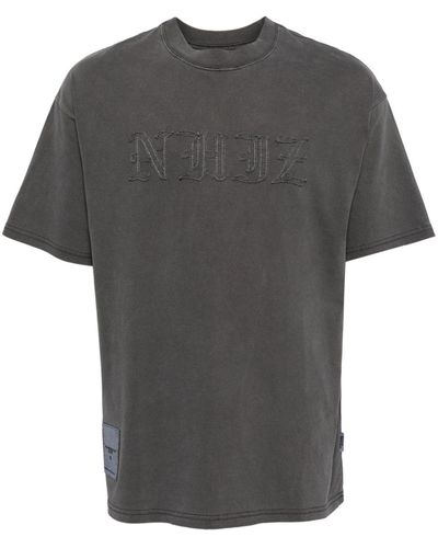 Izzue Embroidered Logo T-shirt - Grey
