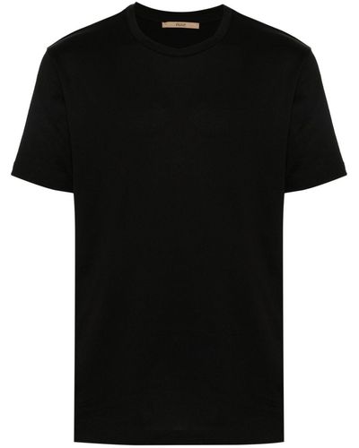 Nuur Crew-neck Cotton T-shirt - Black