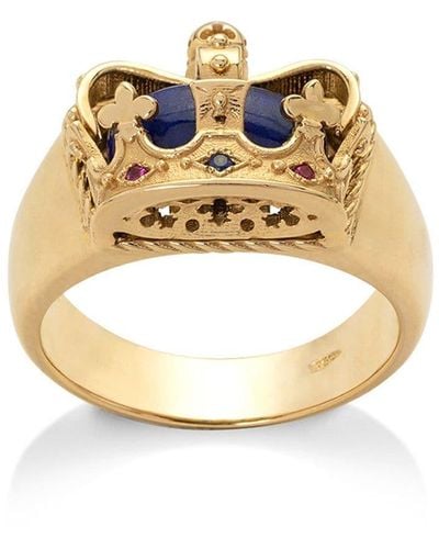 Dolce & Gabbana Bague en or 18ct à design de couronne - Métallisé