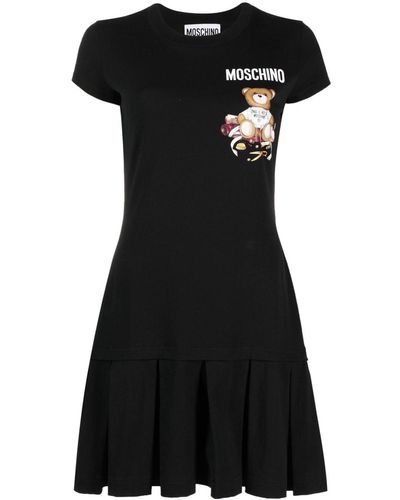Moschino プリーツ ドレス - ブラック