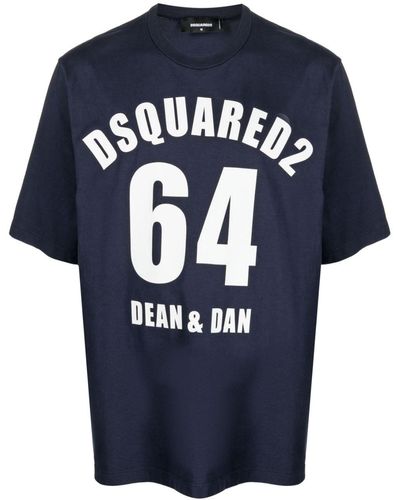 DSquared² Logo-print Short-sleeve T-shirt - Blue